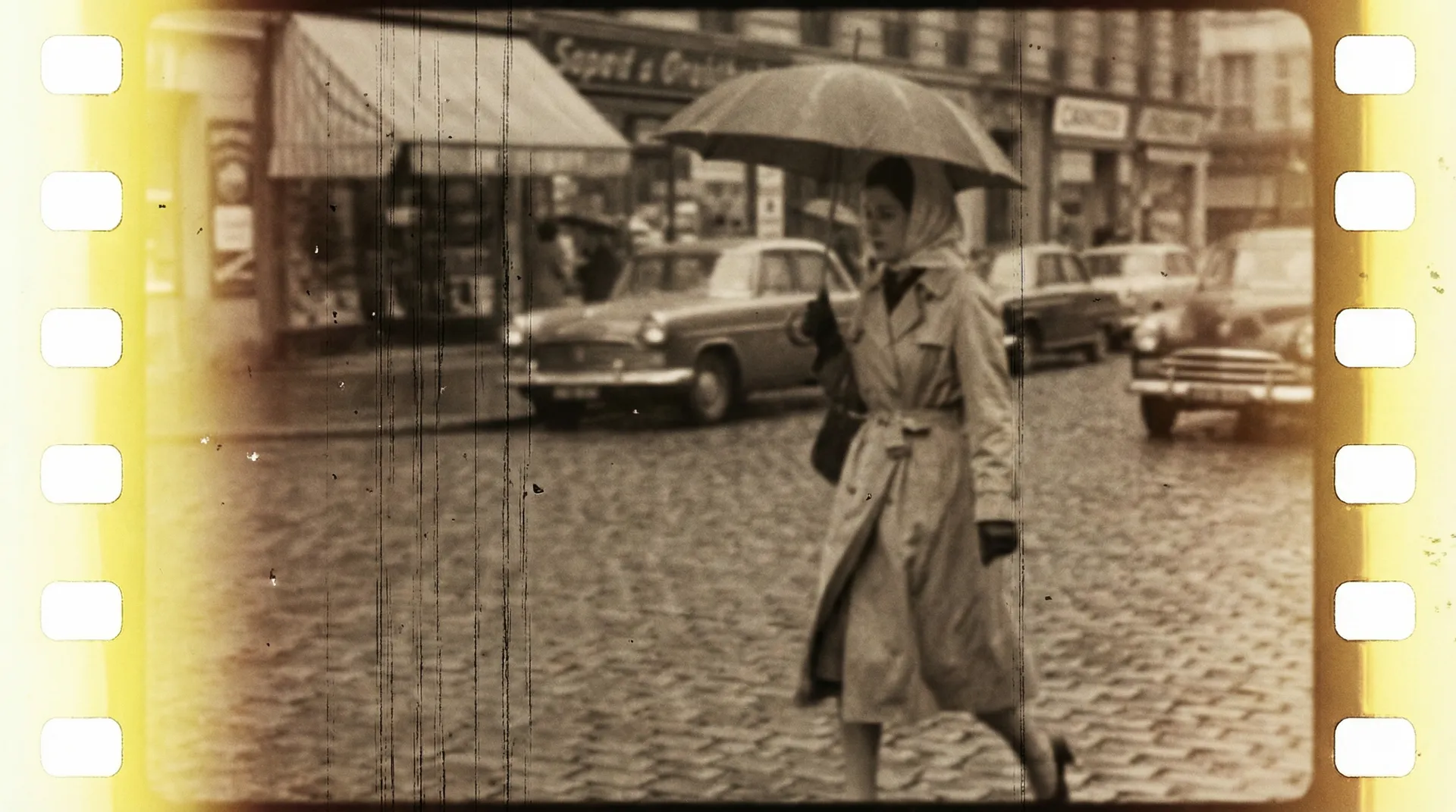 胶片时光机 原始胶片画面 - 修复前状态